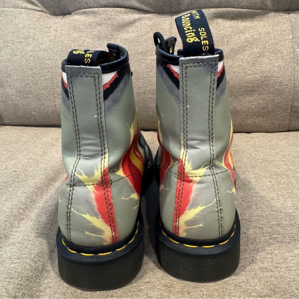 Dr Martens 1460 Tate ‘Volcanic Flare’ Leather Lace Up Boots Size 10 - Picture 4 of 13